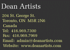 John Mac Master is represented in North America by Dean Artists of Toronto, Ontario, Canada.  Click to view website.